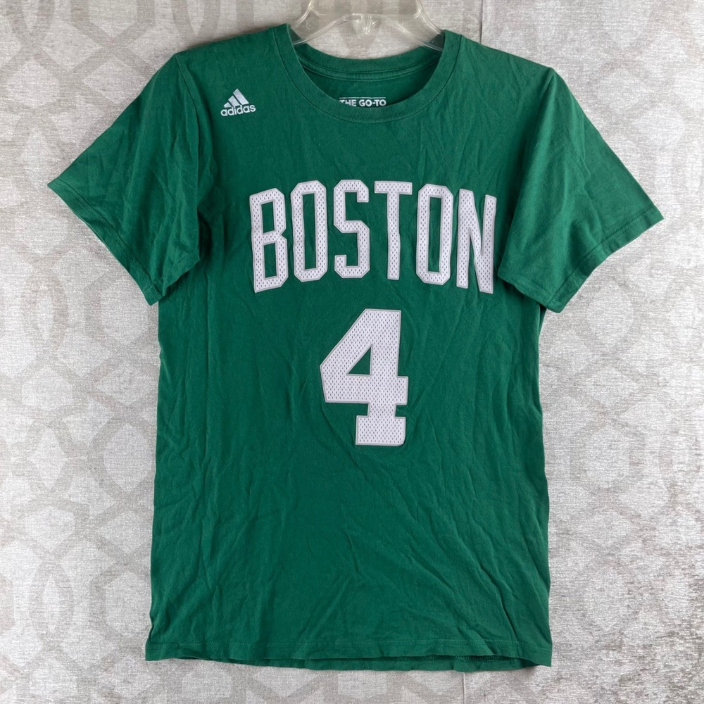Adidas Boston Celtics Isaiah Thomas 4 Mens Small Green Excellent Graphic T-Shirt